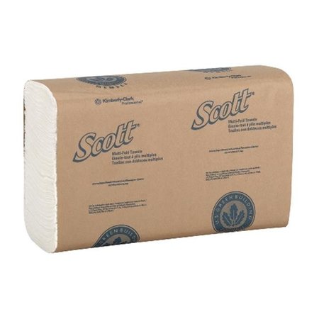 KIMBERLY-CLARK Scott Multifold Paper Towels, White KCC 01804